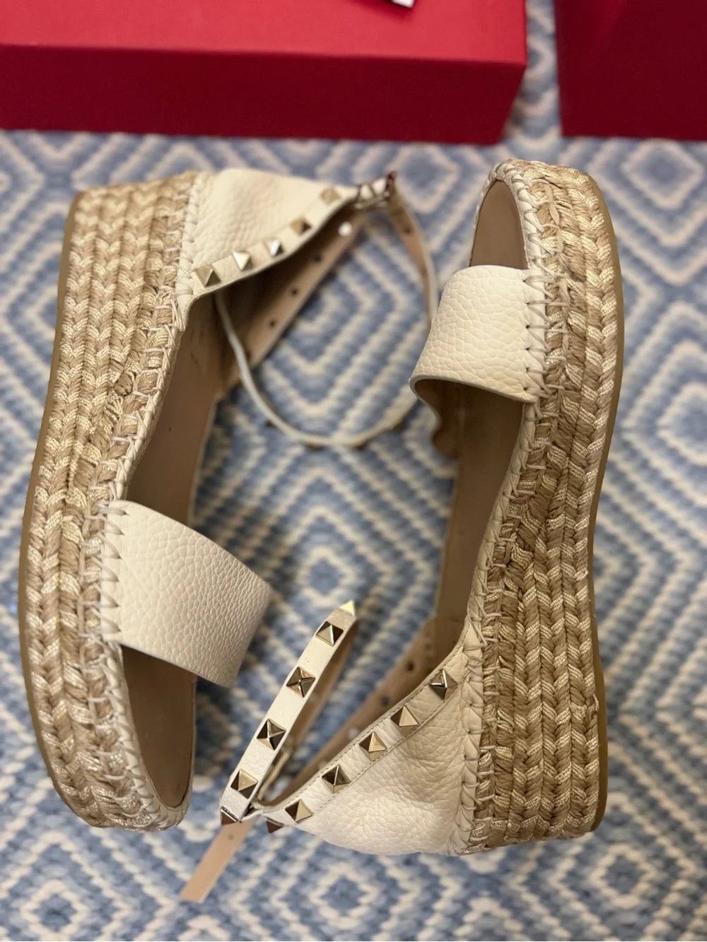 Valentino espadrille platform